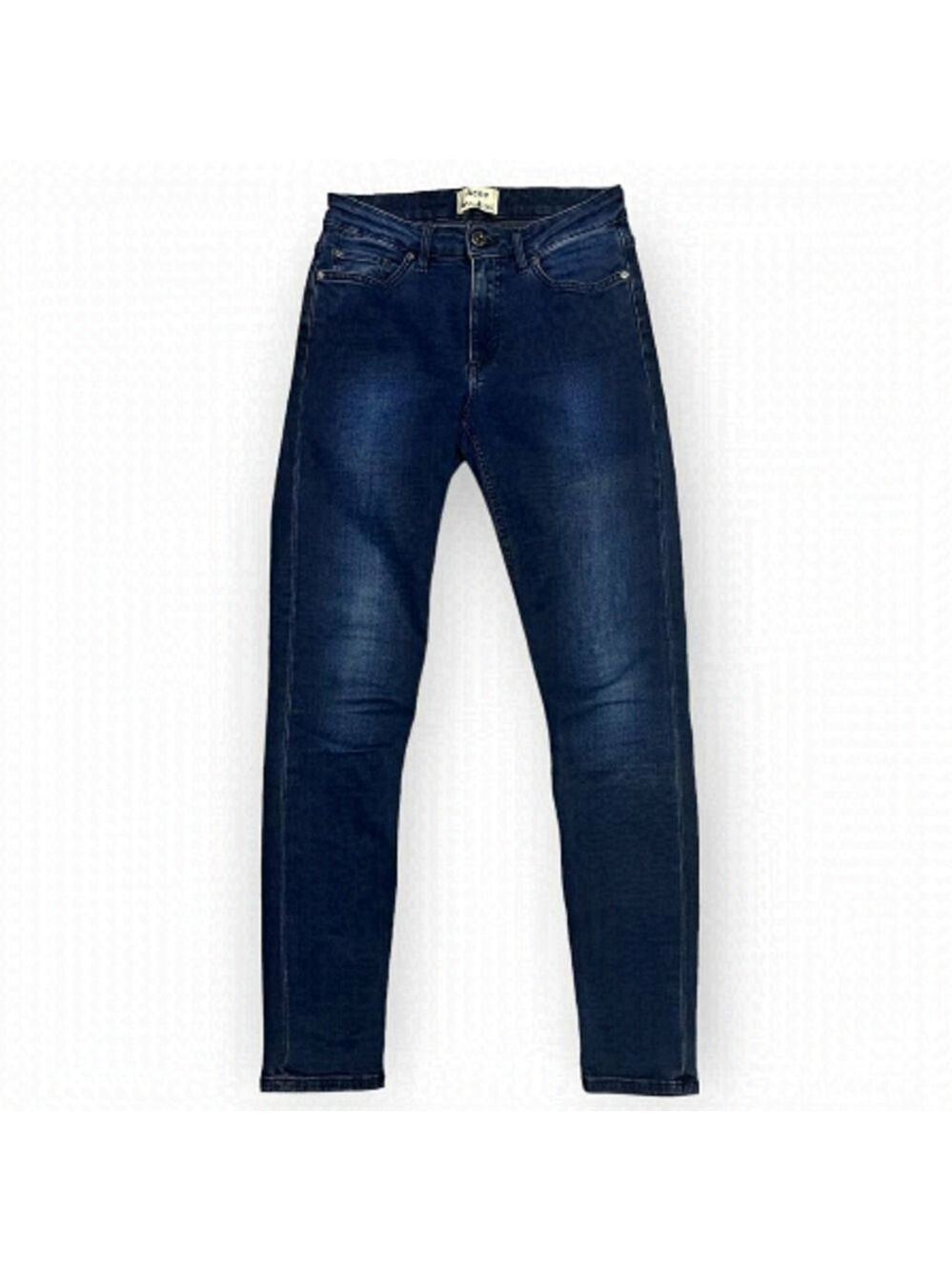 Acne Studios Jeans Mid-Rise Skinny Leg Luxury Designer Denim - Womens XS